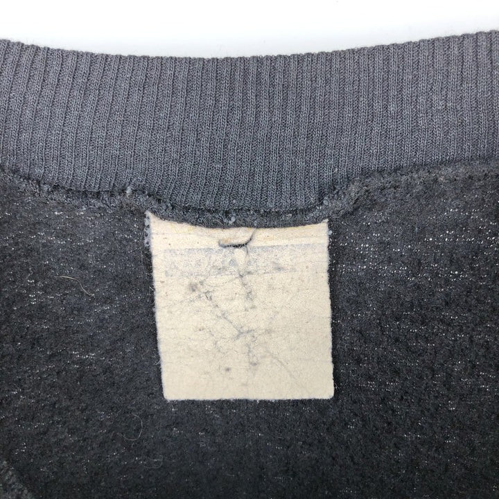 Wolf Pattern Print Sweatshirt, Men's XXL unclear black type Vintage Second Hand