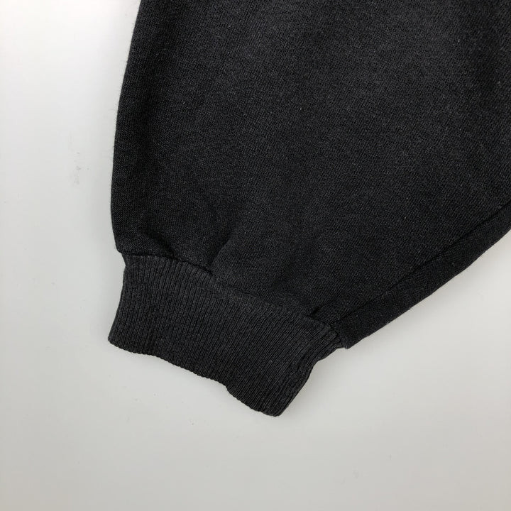 Wolf Pattern Print Sweatshirt, Men's XXL unclear black type Vintage Second Hand