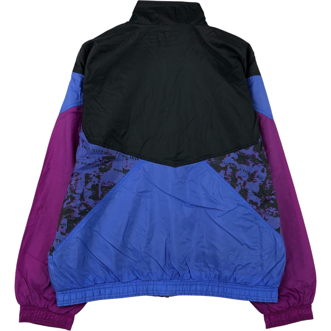 Vintage 90'S Nike silver tag all-over print ripstop nylon jacket, size S, men's Nylon black type Vintage Second Hand