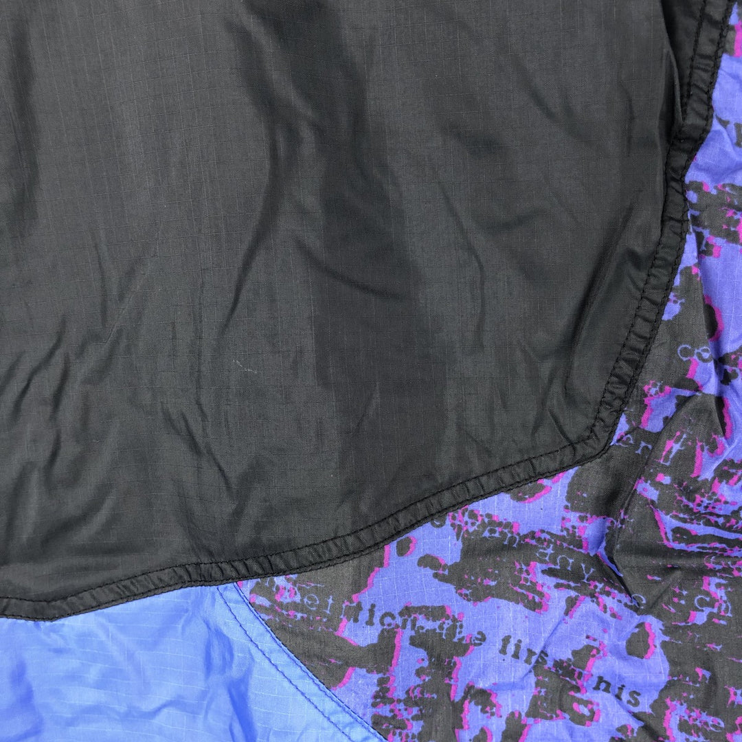 Vintage 90'S Nike silver tag all-over print ripstop nylon jacket, size S, men's Nylon black type Vintage Second Hand
