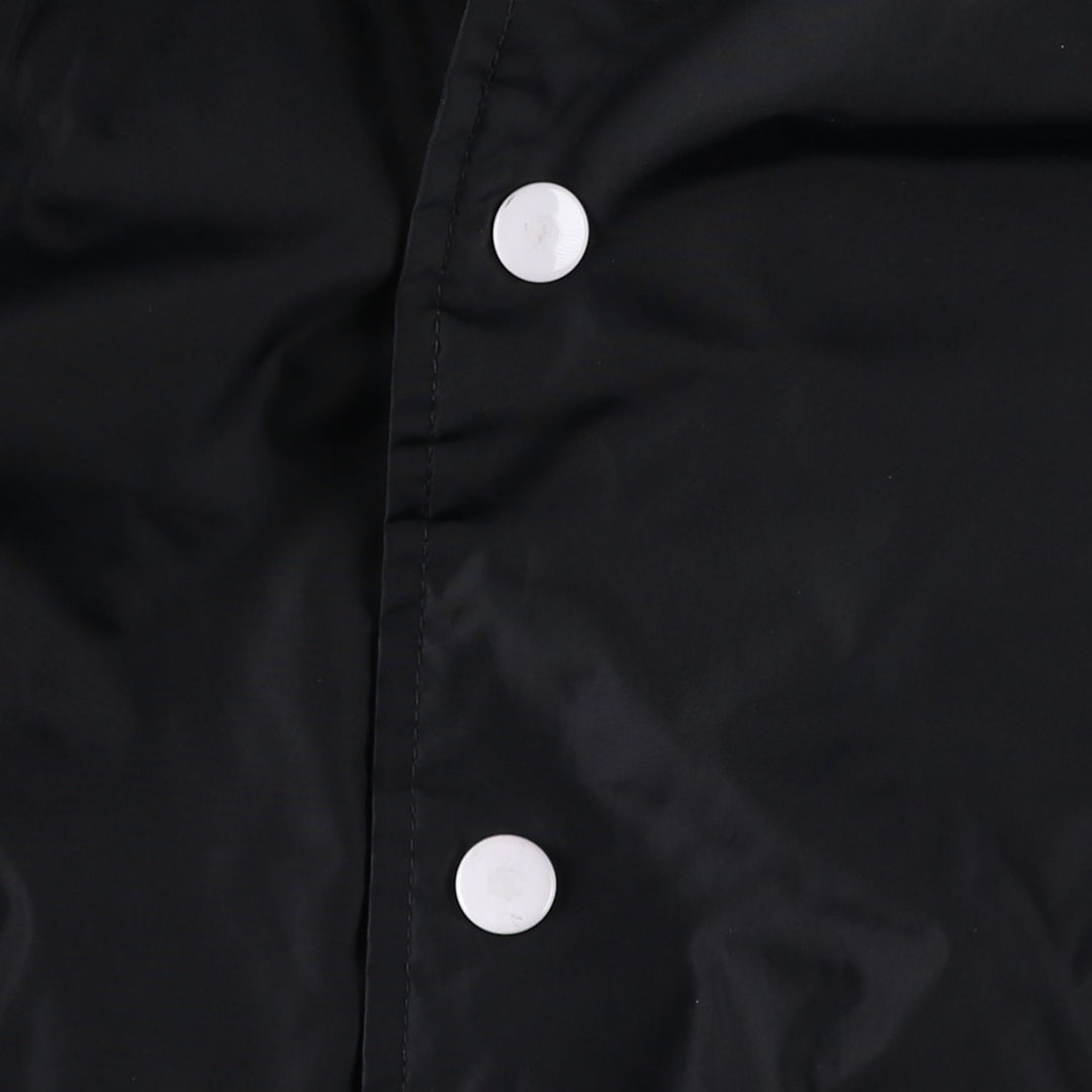 90'S Nike Nylon Varsity Jacket, Award Jacket, Men's Size L, Vintage Nylon black type Vintage Second Hand