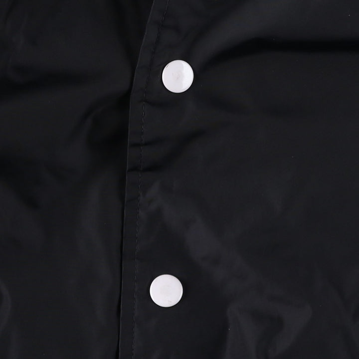 90'S Nike Nylon Varsity Jacket, Award Jacket, Men's Size L, Vintage Nylon black type Vintage Second Hand