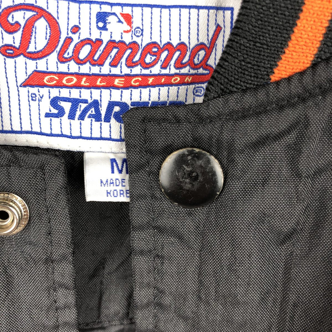 90'S Starter Baltimore Orioles Nylon Stadium Jacket, Men's Size Medium, Vintage Polyurethane Coated Nylon black type Vintage Second Hand