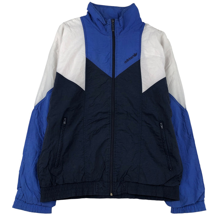 80'S Adidas Nylon Jacket, Men's M Size, Vintage polyamide blue type Vintage Second Hand
