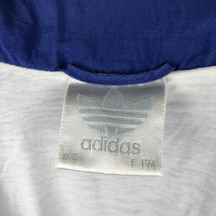80'S Adidas Nylon Jacket, Men's M Size, Vintage polyamide blue type Vintage Second Hand