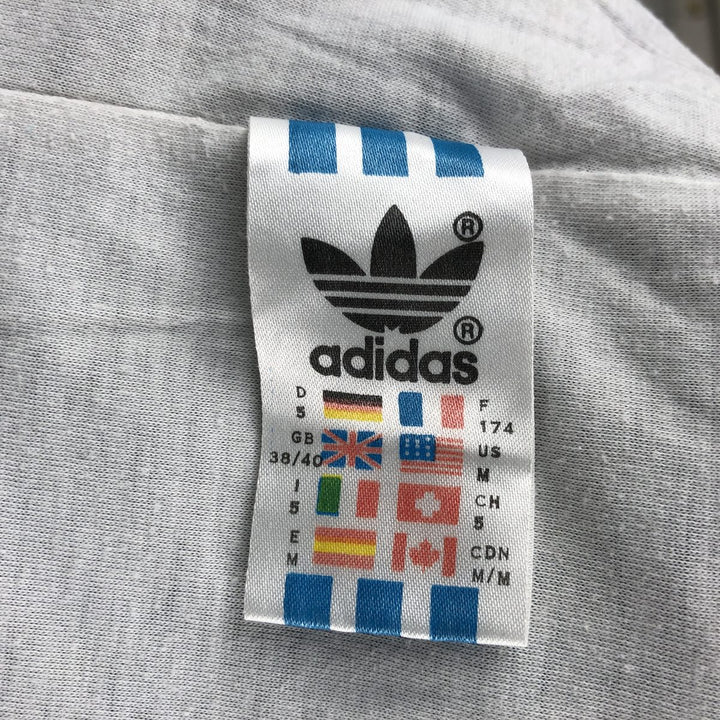 80'S Adidas Nylon Jacket, Men's M Size, Vintage polyamide blue type Vintage Second Hand