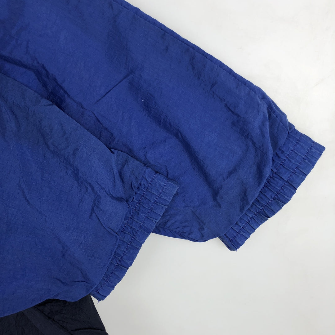 80'S Adidas Nylon Jacket, Men's M Size, Vintage polyamide blue type Vintage Second Hand