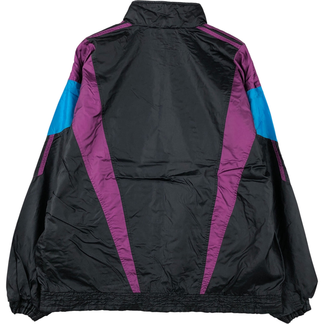 80'S Adidas Nylon Jacket, Men's M Size, Vintage polyamide black type Vintage Second Hand