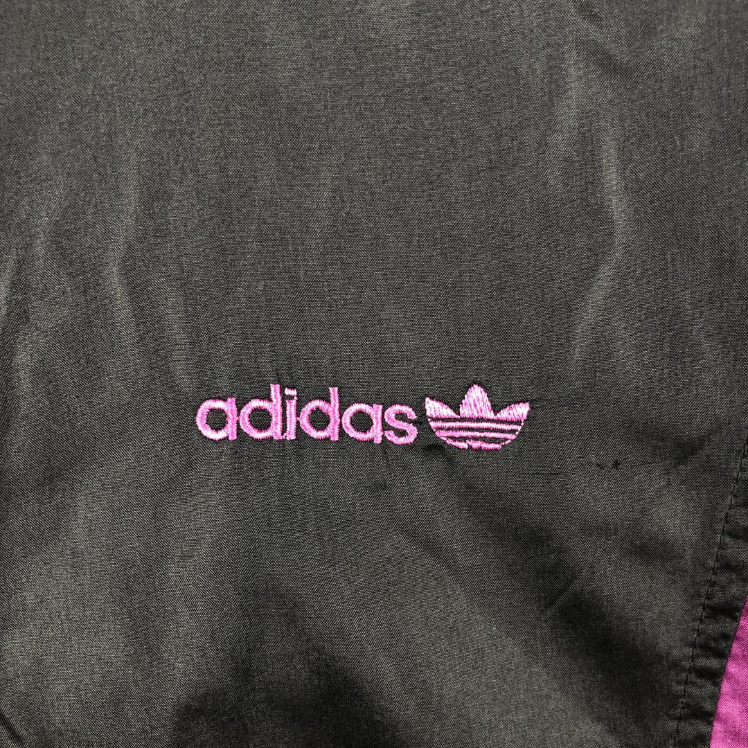 80'S Adidas Nylon Jacket, Men's M Size, Vintage polyamide black type Vintage Second Hand