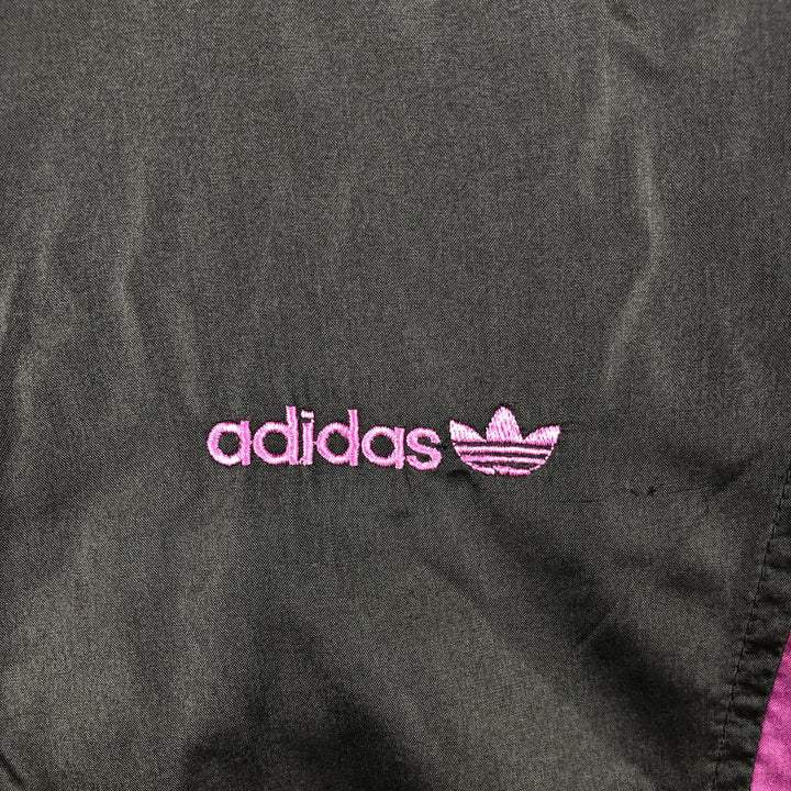 80'S Adidas Nylon Jacket, Men's M Size, Vintage polyamide black type Vintage Second Hand
