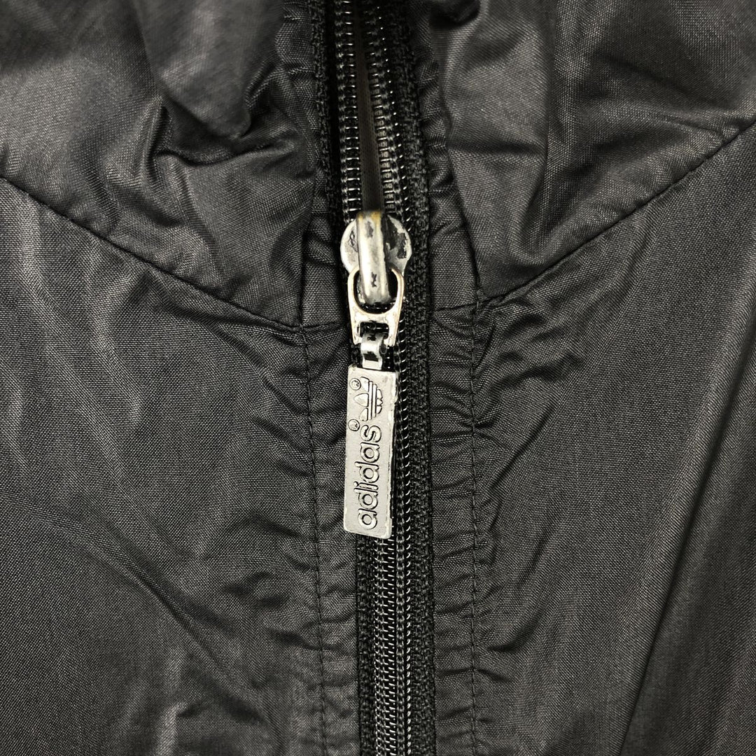 80'S Adidas Nylon Jacket, Men's M Size, Vintage polyamide black type Vintage Second Hand