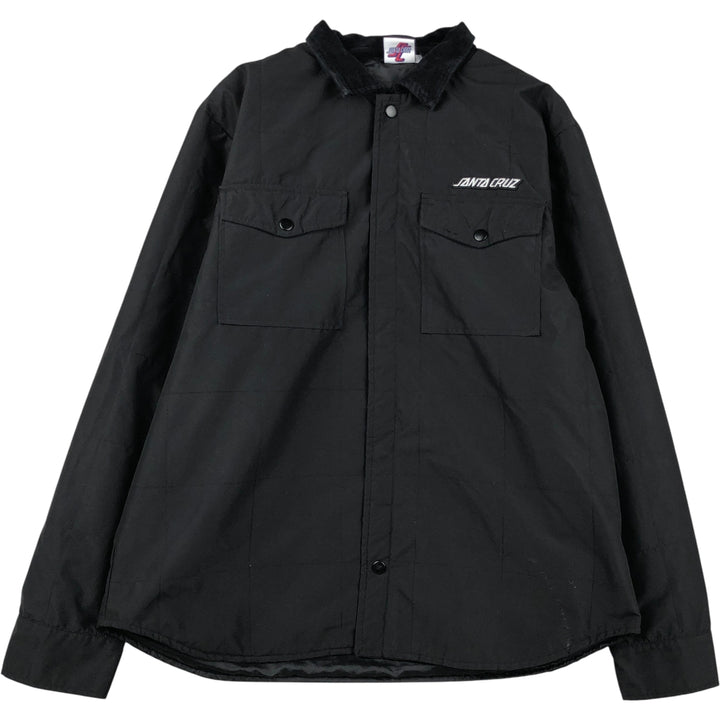 Santa Cruz SANTA CRUZ Men's Windbreaker (Size L) polyester black type Vintage Second Hand