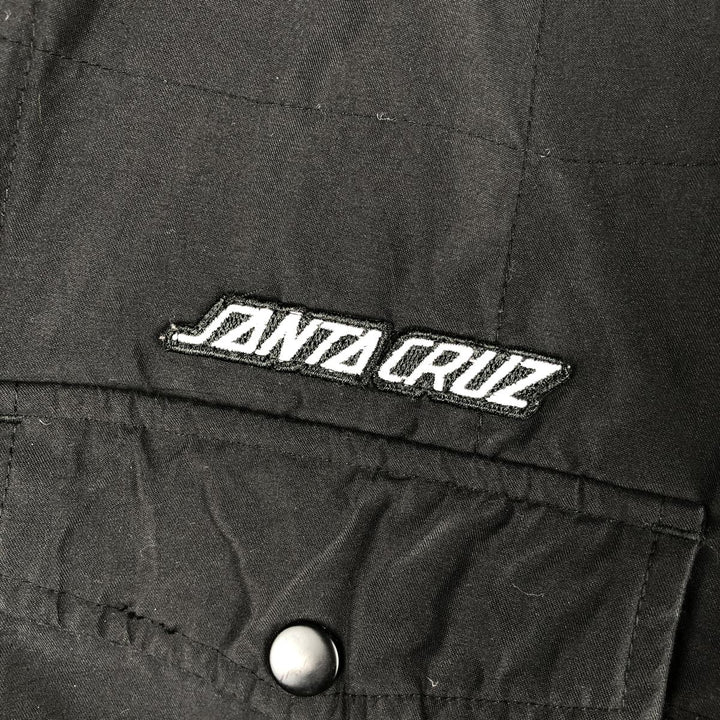 Santa Cruz SANTA CRUZ Men's Windbreaker (Size L) polyester black type Vintage Second Hand