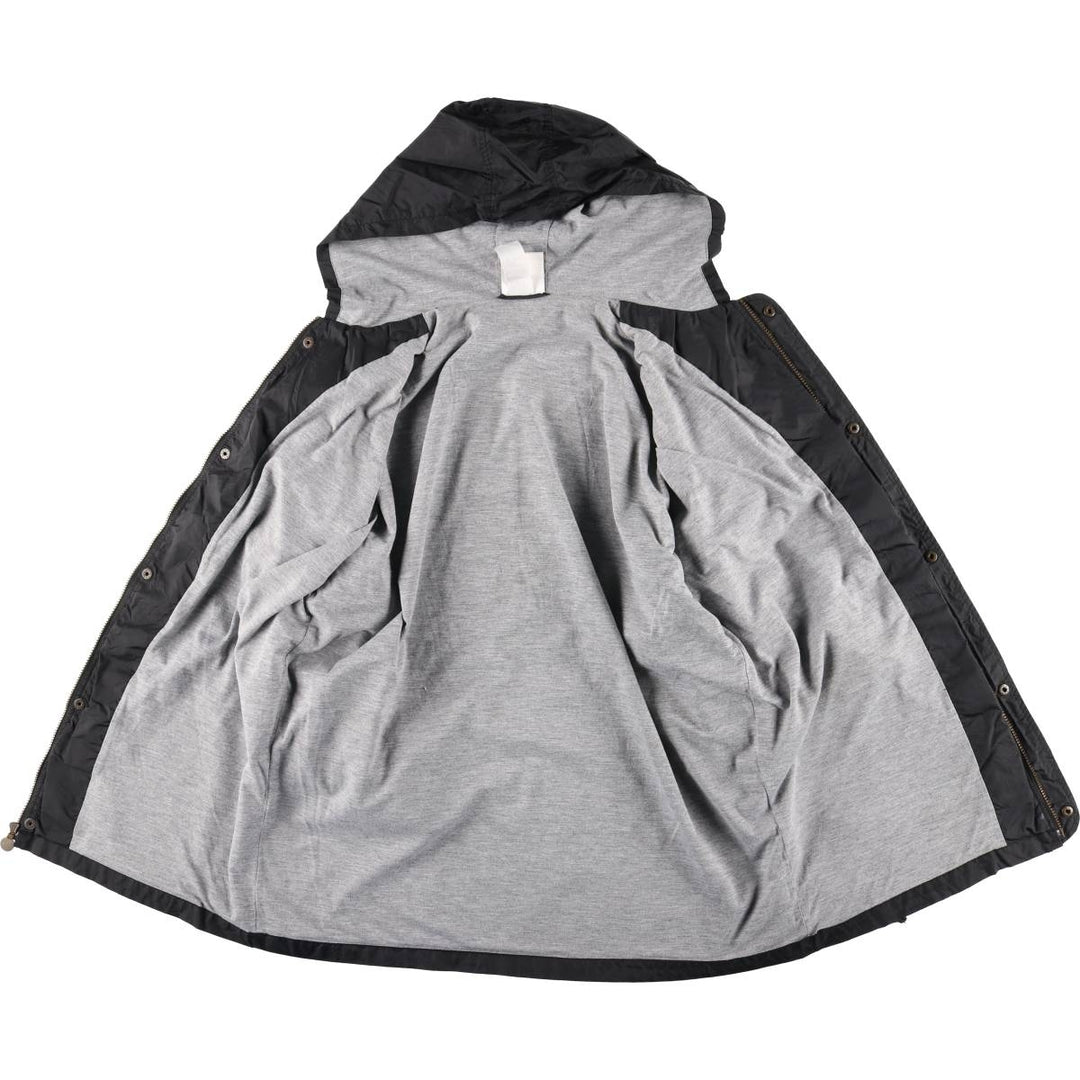 90s-00'S Adidas nylon hoodie, men's size L Nylon black type Vintage Second Hand