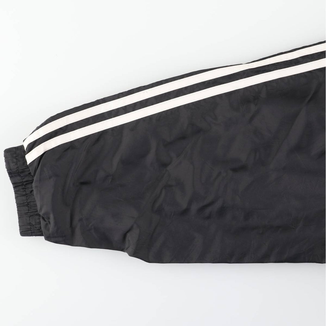 90s-00'S Adidas nylon hoodie, men's size L Nylon black type Vintage Second Hand