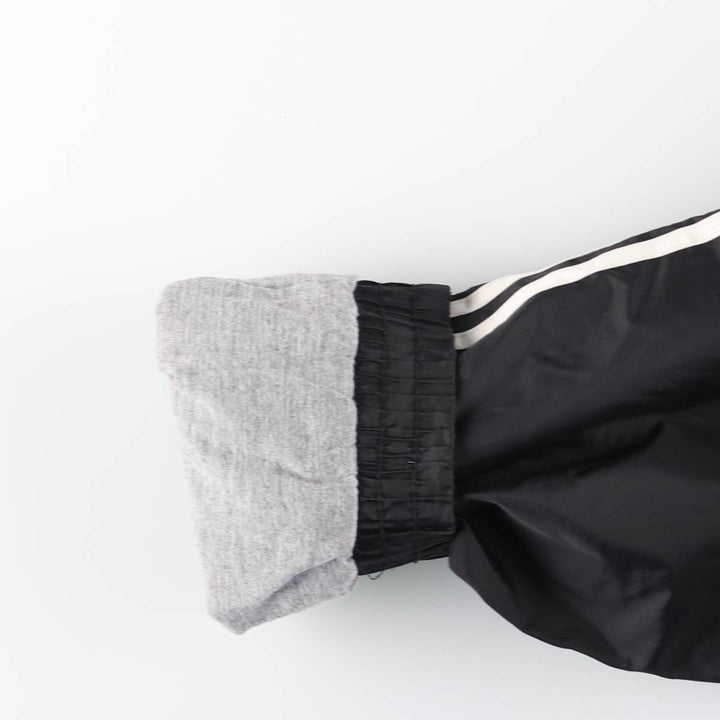 90s-00'S Adidas nylon hoodie, men's size L Nylon black type Vintage Second Hand