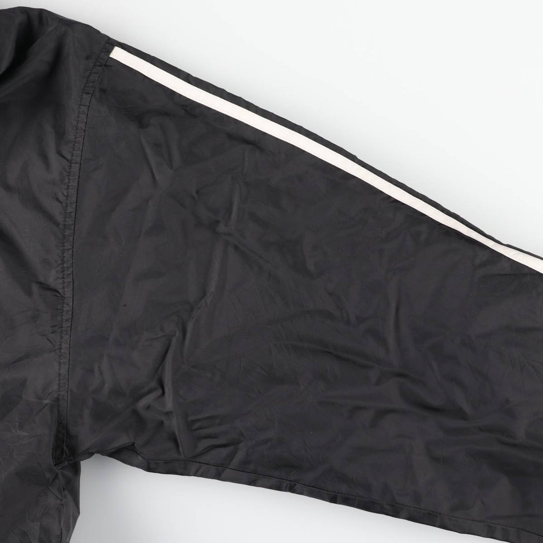 90s-00'S Adidas nylon hoodie, men's size L Nylon black type Vintage Second Hand
