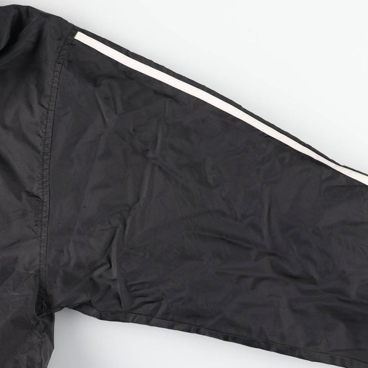 90s-00'S Adidas nylon hoodie, men's size L Nylon black type Vintage Second Hand