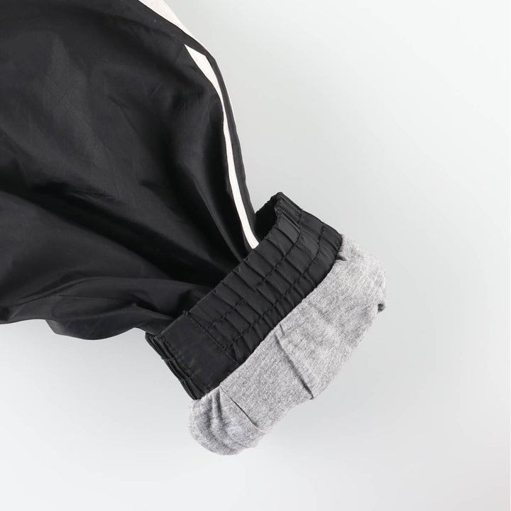 90s-00'S Adidas nylon hoodie, men's size L Nylon black type Vintage Second Hand