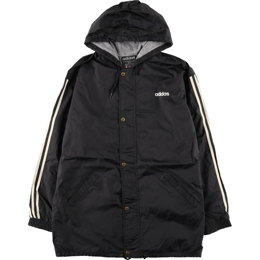Vintage 80s-90'S Adidas nylon hoodie, size S, men's Nylon black type Vintage Second Hand