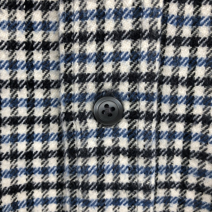 Eddie Bauer Men's Long Sleeve Flannel Check Shirt, Size XL cotton blue type Vintage Second Hand