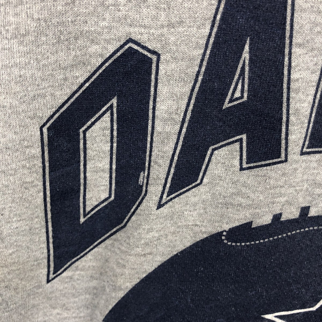 Vintage 90'S CSA Dallas Cowboys Print Sweatshirt, Made in USA, Men's Size XL cotton gray type Vintage Second Hand