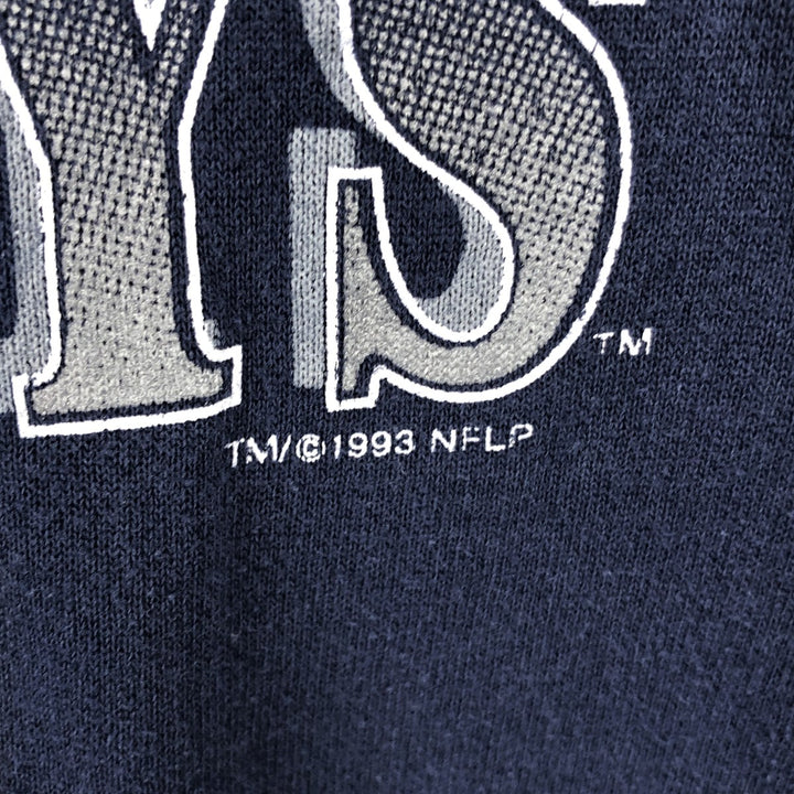 90'S Tartex XXVII Super Bowl NFL Dallas Cowboys Print Sweatshirt, Men's Size XL cotton black type Vintage Second Hand