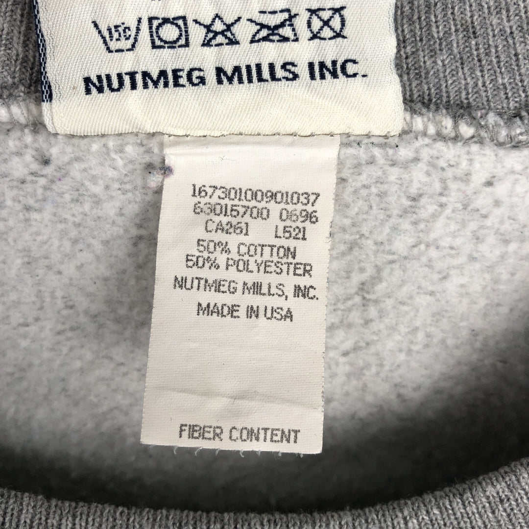 90'S Lee SPORT NFL Washington Redskins Print Sweatshirt, Made in USA, Men's XXL cotton gray type Vintage Second Hand