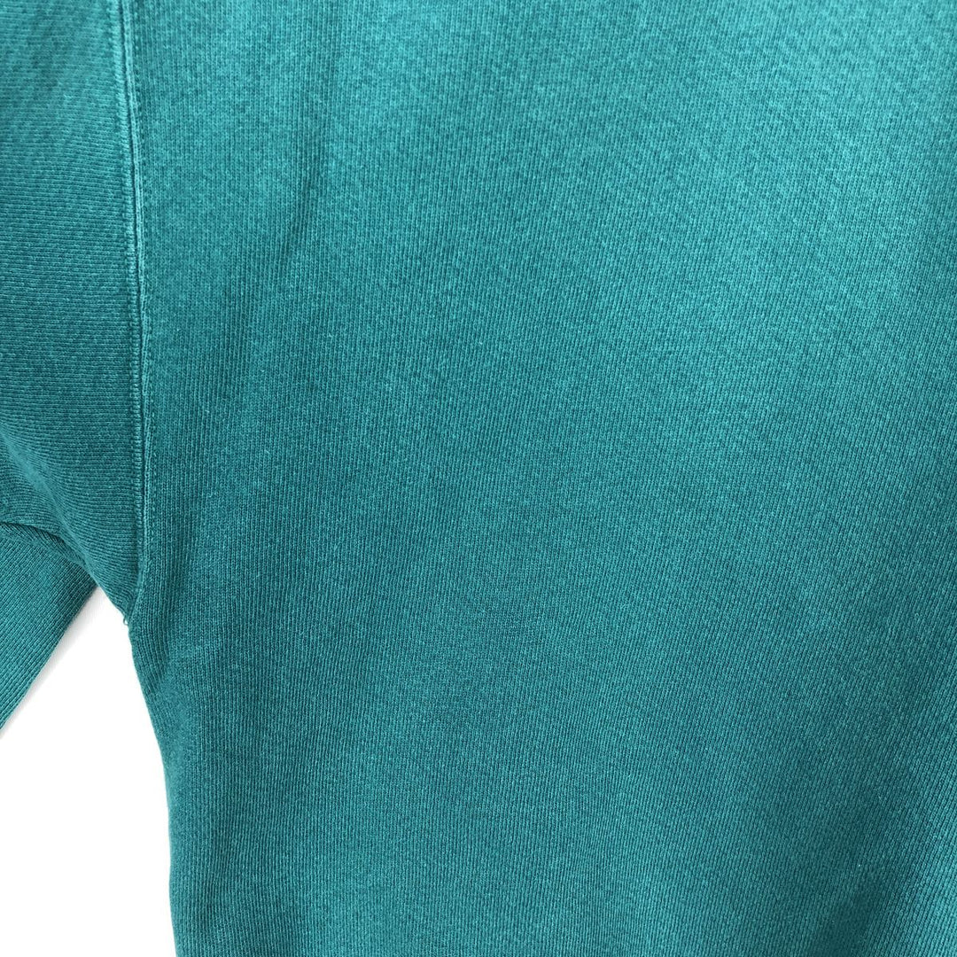 90'S ATHLETIC LOGO NFL Miami Dolphins Print Sweatshirt, Made in USA, Men's Size XL cotton Emerald green Vintage Second Hand