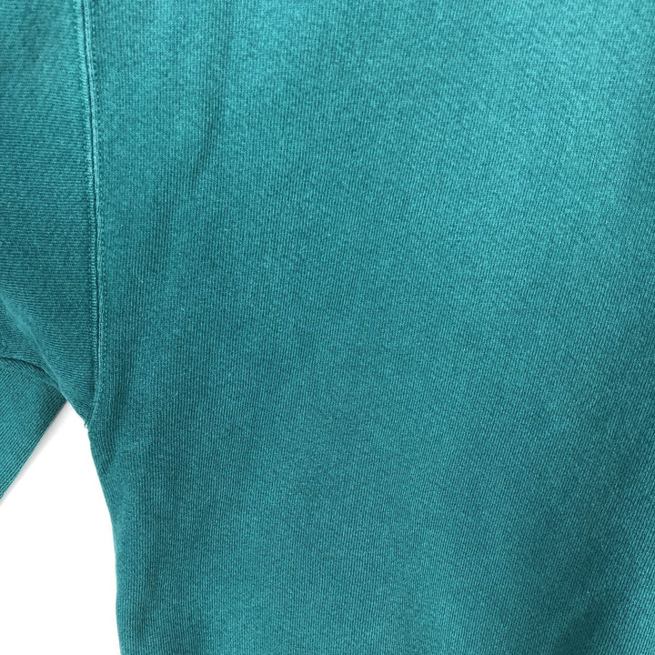 90'S ATHLETIC LOGO NFL Miami Dolphins Print Sweatshirt, Made in USA, Men's Size XL cotton Emerald green Vintage Second Hand