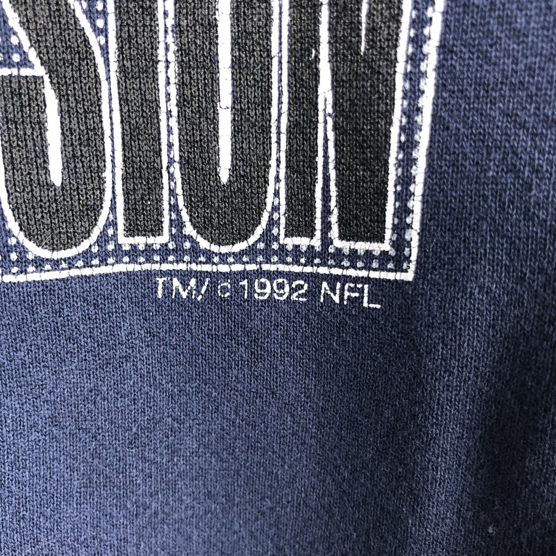 Vintage '90'S Logo Seven NFL Dallas Cowboys Print Sweatshirt, Men's XXL unclear navy blue type Vintage Second Hand