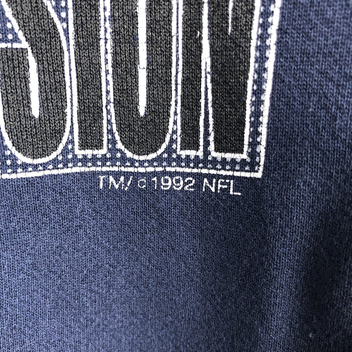 Vintage '90'S Logo Seven NFL Dallas Cowboys Print Sweatshirt, Men's XXL unclear navy blue type Vintage Second Hand