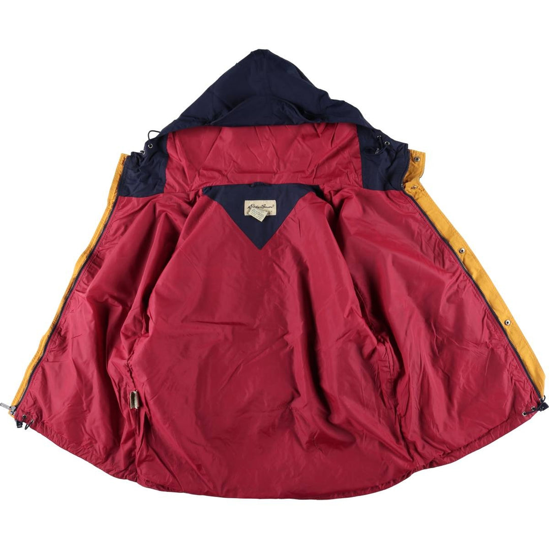 Eddie Bauer Mountain Parka Shell Jacket, Men's Size L Nylon navy blue type Vintage Second Hand