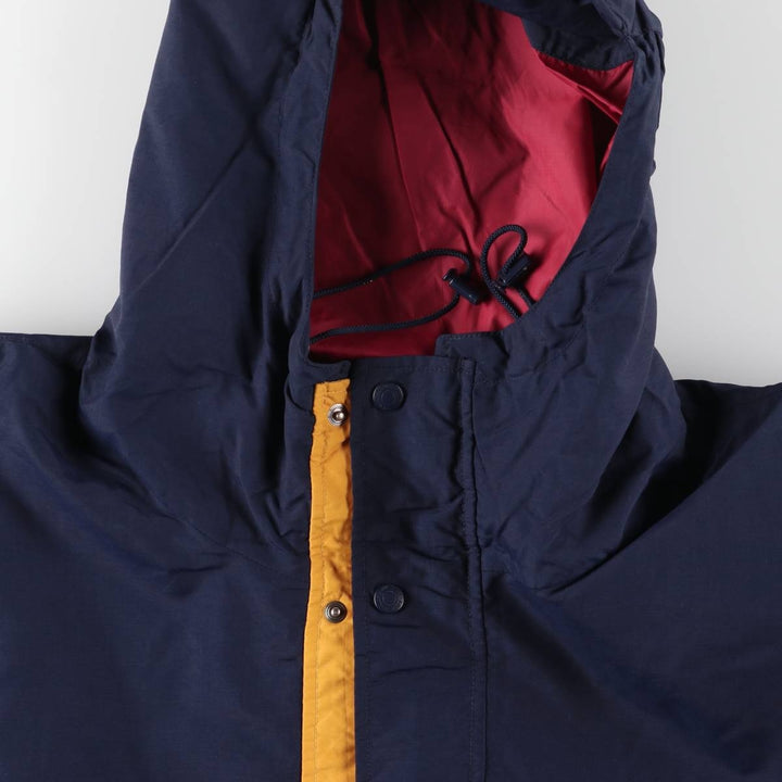 Eddie Bauer Mountain Parka Shell Jacket, Men's Size L Nylon navy blue type Vintage Second Hand