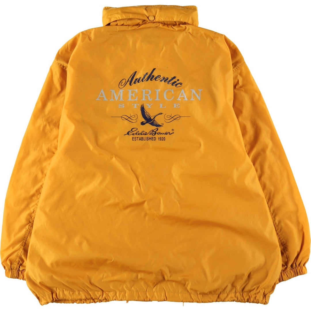 Eddie Bauer Nylon Jacket, Men's XL Nylon yellow type Vintage Second Hand
