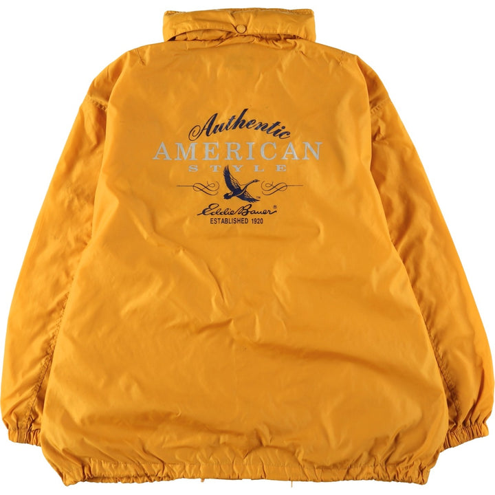 Eddie Bauer Nylon Jacket, Men's XL Nylon yellow type Vintage Second Hand