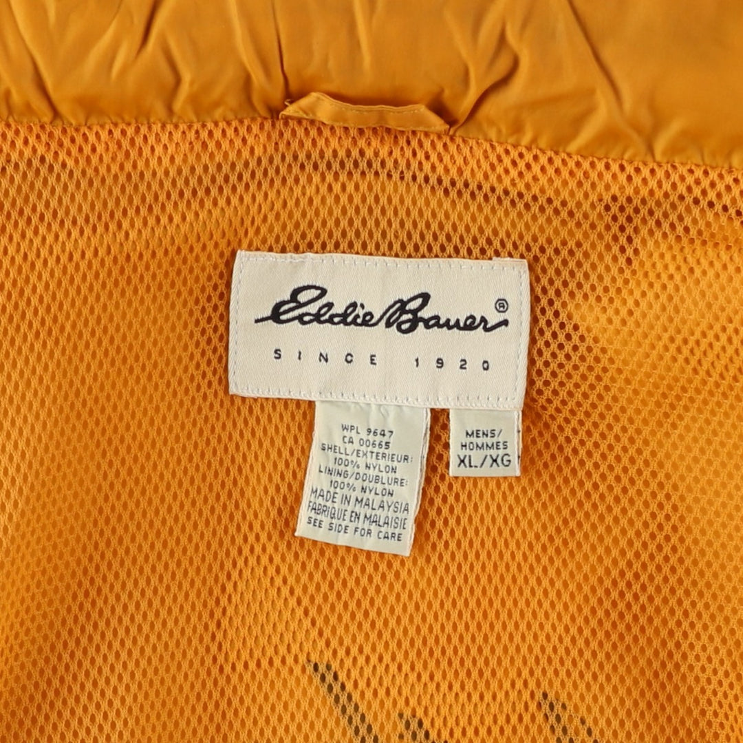 Eddie Bauer Nylon Jacket, Men's XL Nylon yellow type Vintage Second Hand
