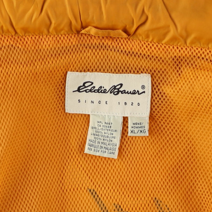 Eddie Bauer Nylon Jacket, Men's XL Nylon yellow type Vintage Second Hand