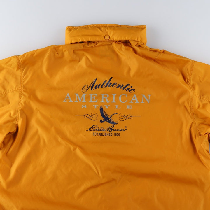 Eddie Bauer Nylon Jacket, Men's XL Nylon yellow type Vintage Second Hand
