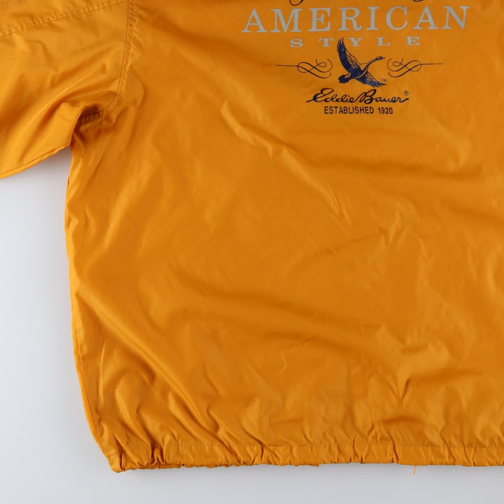 Eddie Bauer Nylon Jacket, Men's XL Nylon yellow type Vintage Second Hand