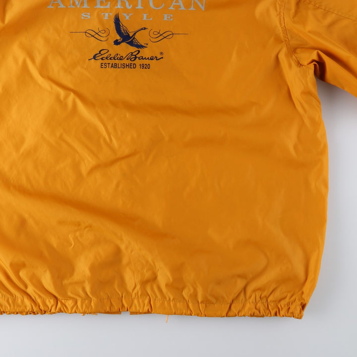 Eddie Bauer Nylon Jacket, Men's XL Nylon yellow type Vintage Second Hand