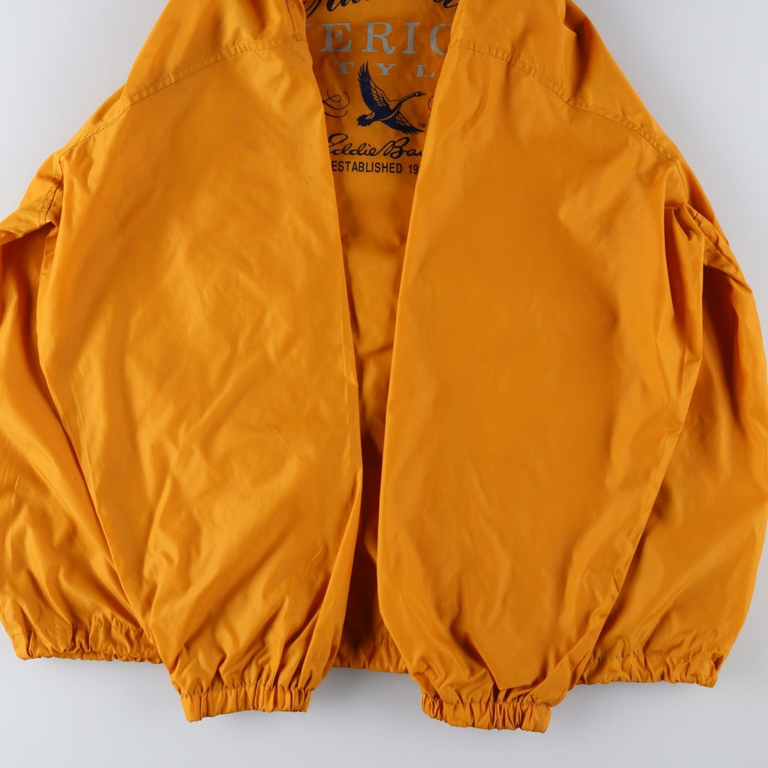 Eddie Bauer Nylon Jacket, Men's XL Nylon yellow type Vintage Second Hand