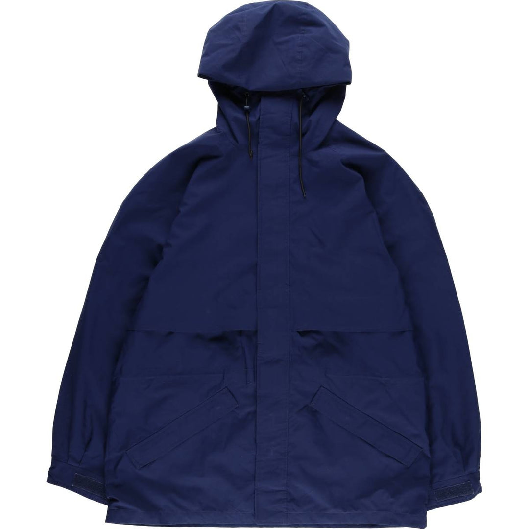 2000'S Eddie Bauer GORE-TEX Mountain Parka Shell Jacket, Men's XL polyester Navy blue Vintage Second Hand