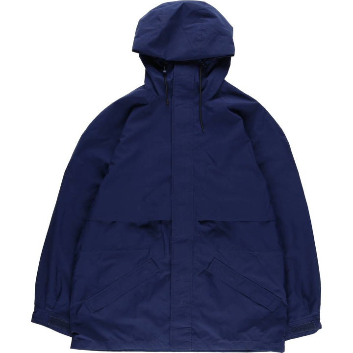 2000'S Eddie Bauer GORE-TEX Mountain Parka Shell Jacket, Men's XL polyester Navy blue Vintage Second Hand