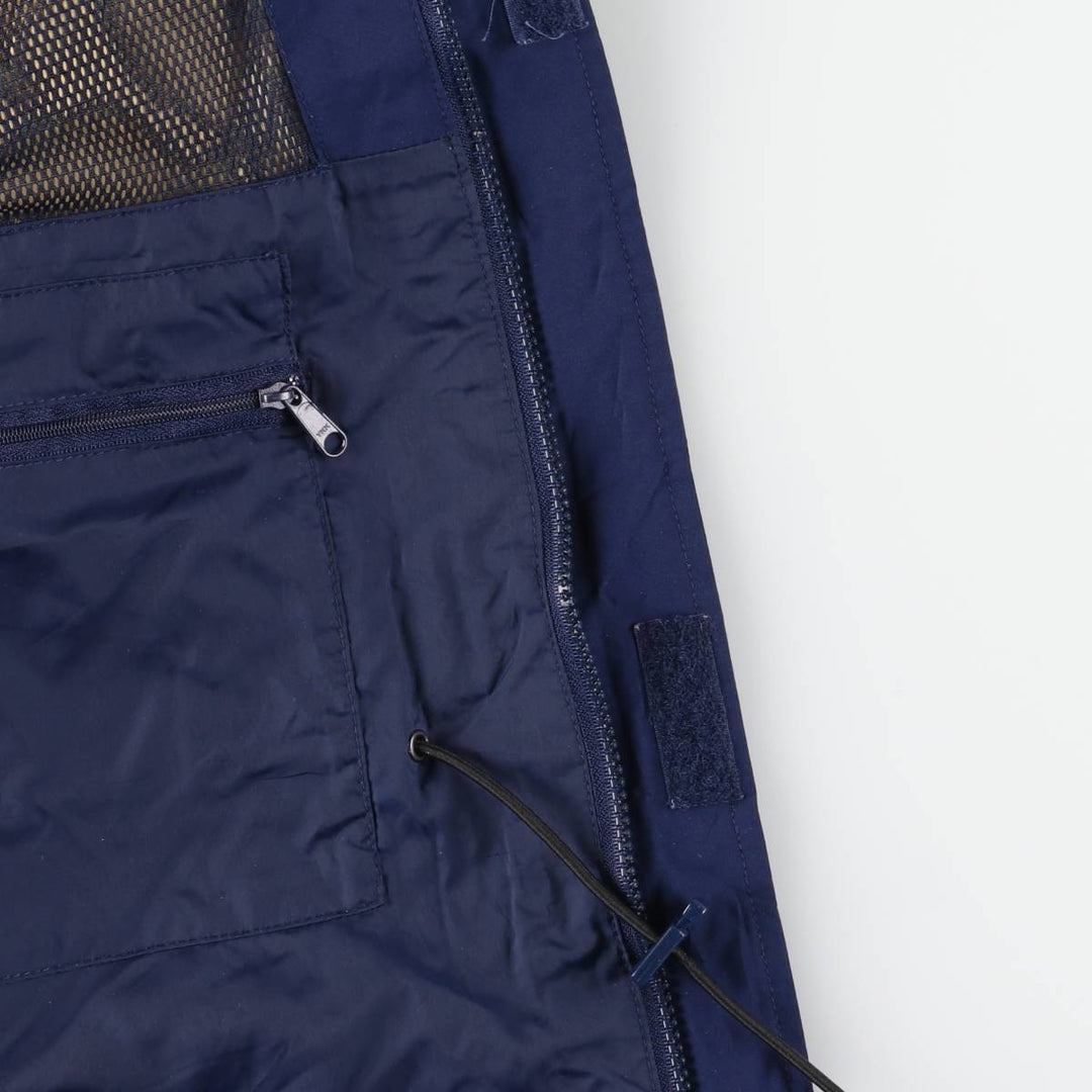 2000'S Eddie Bauer GORE-TEX Mountain Parka Shell Jacket, Men's XL polyester Navy blue Vintage Second Hand