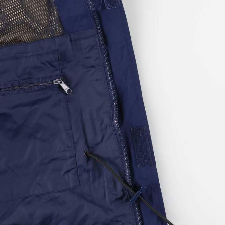 2000'S Eddie Bauer GORE-TEX Mountain Parka Shell Jacket, Men's XL polyester Navy blue Vintage Second Hand