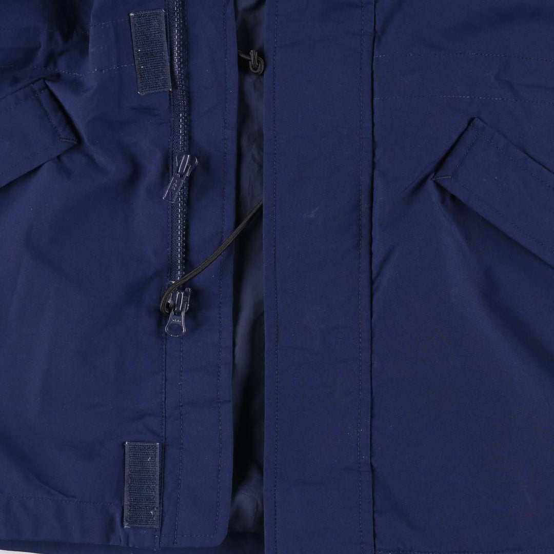 2000'S Eddie Bauer GORE-TEX Mountain Parka Shell Jacket, Men's XL polyester Navy blue Vintage Second Hand