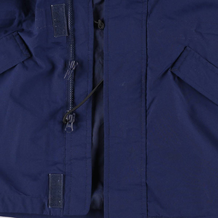 2000'S Eddie Bauer GORE-TEX Mountain Parka Shell Jacket, Men's XL polyester Navy blue Vintage Second Hand