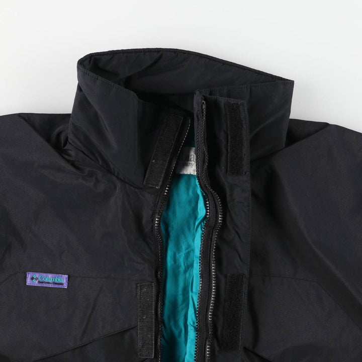 90'S Columbia Whirlibird Mountain Jacket, White Tag, Men's Size L, Vintage Shell Jacket Nylon black type Vintage Second Hand