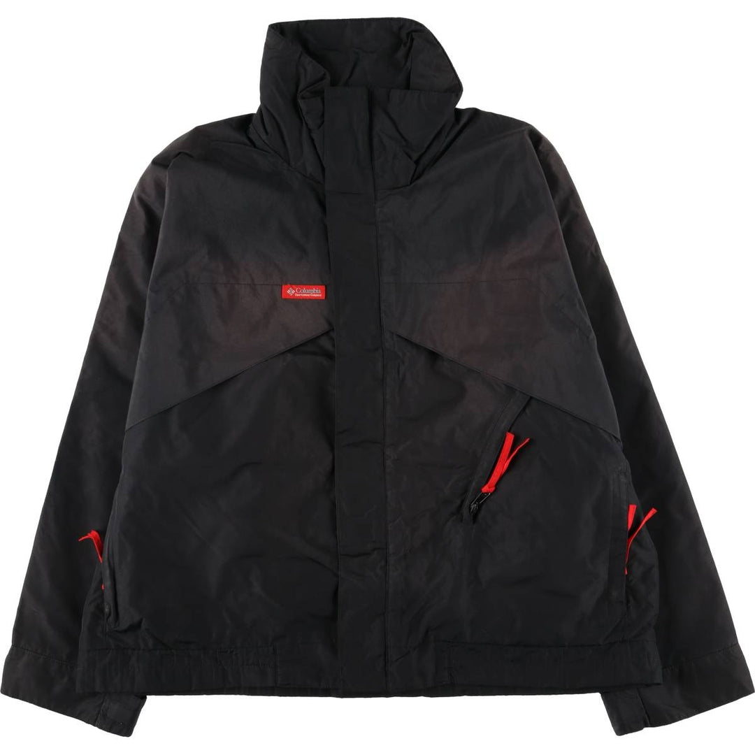 Vintage 1980'S Columbia Whirlibird Mountain Jacket, Navy Blue, Tag, Shell Jacket, Men's Size L Nylon black type Vintage Second Hand
